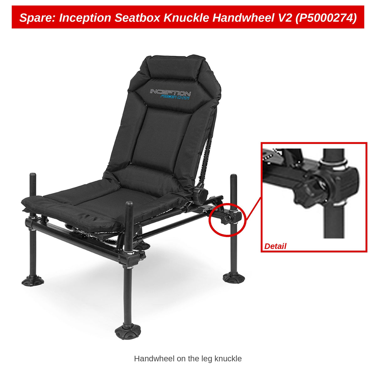 Spare: Inception Seatbox Knuckle Handwheel V2 (P5000274)