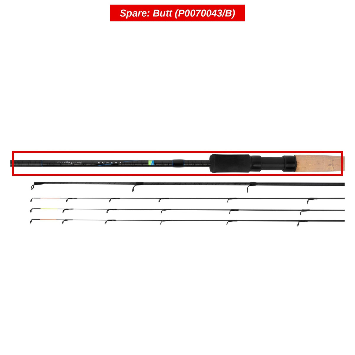 Supera X Feeder Rods – Peças de cana para cana de feeder (por encomenda)