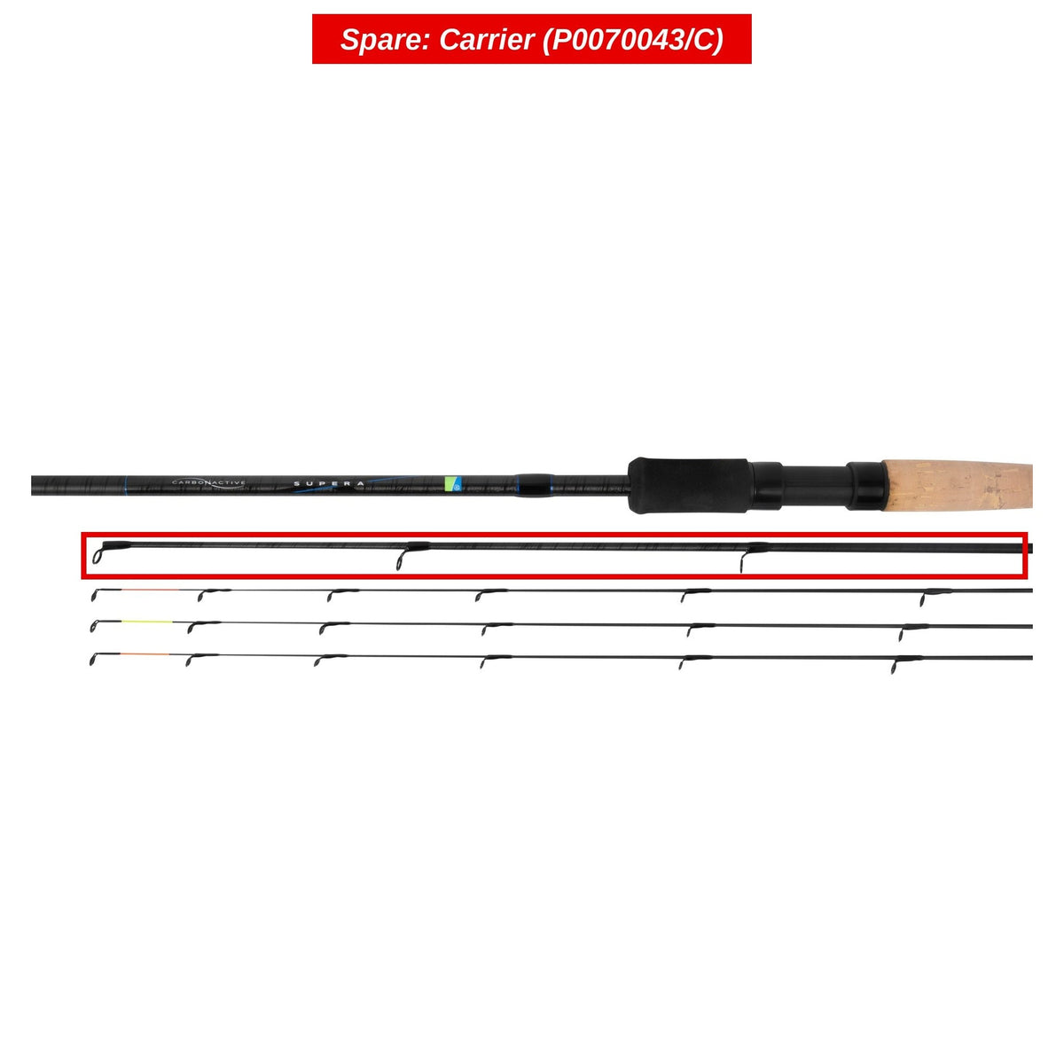 Supera X Feeder Rods – Peças de cana para cana de feeder (por encomenda)