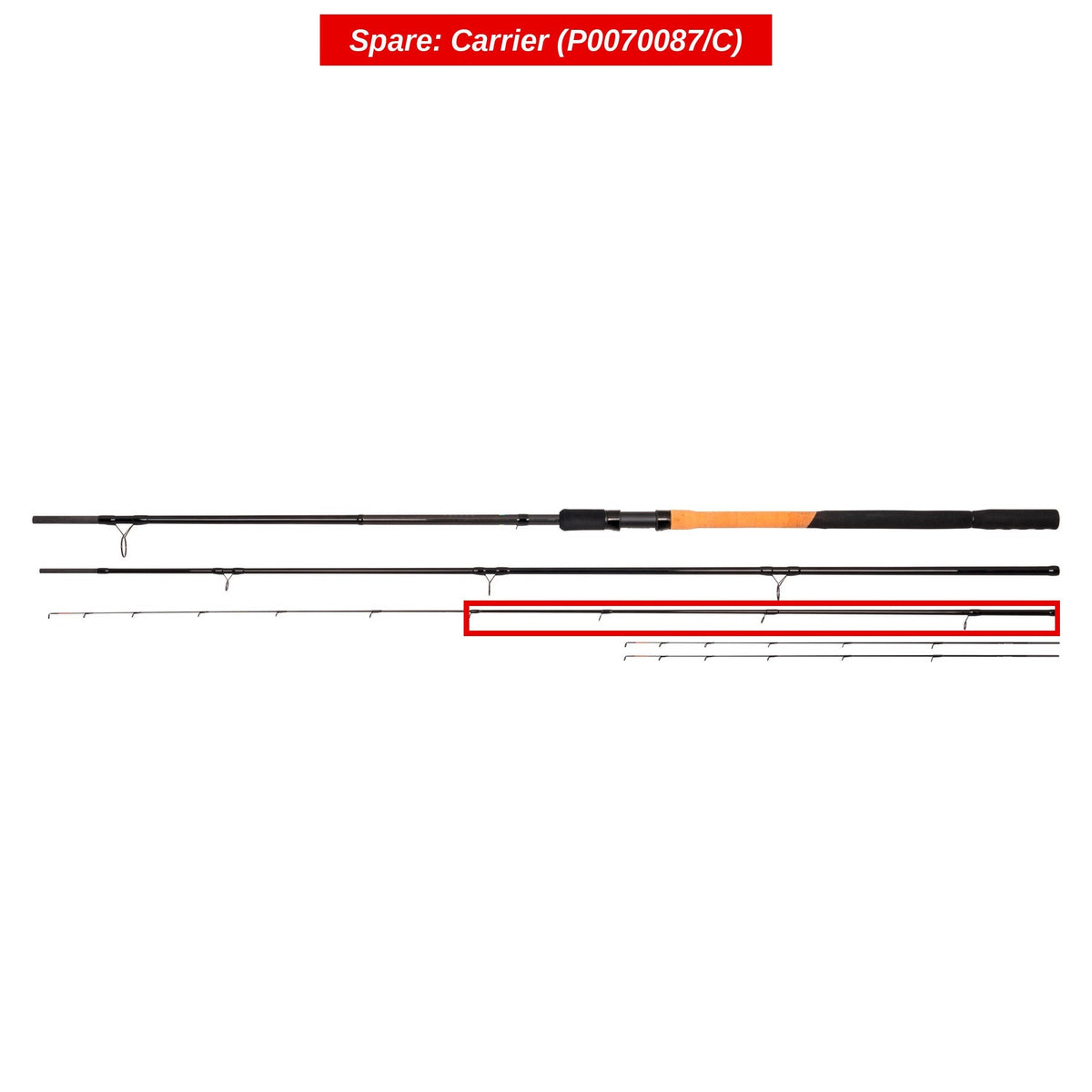 Inspire Feeder Rods – Rod sections for feeder rod (to order)
