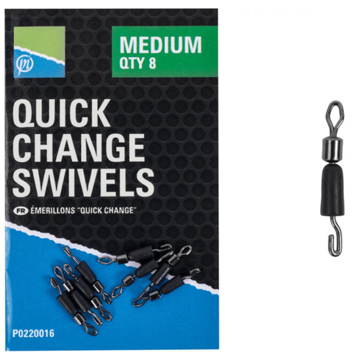 Preston Quick Change Swivels Medium met losse snelwisselwartel