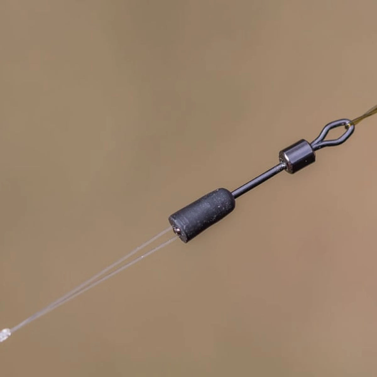 Preston Quick Change Swivel gemonteerd op een onderlijn