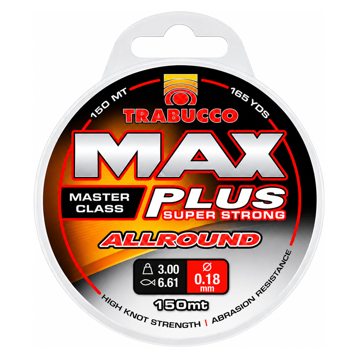 Trabucco Max Plus Allround – verpakking nylon vislijn 150 m met diameter 0.18 mm