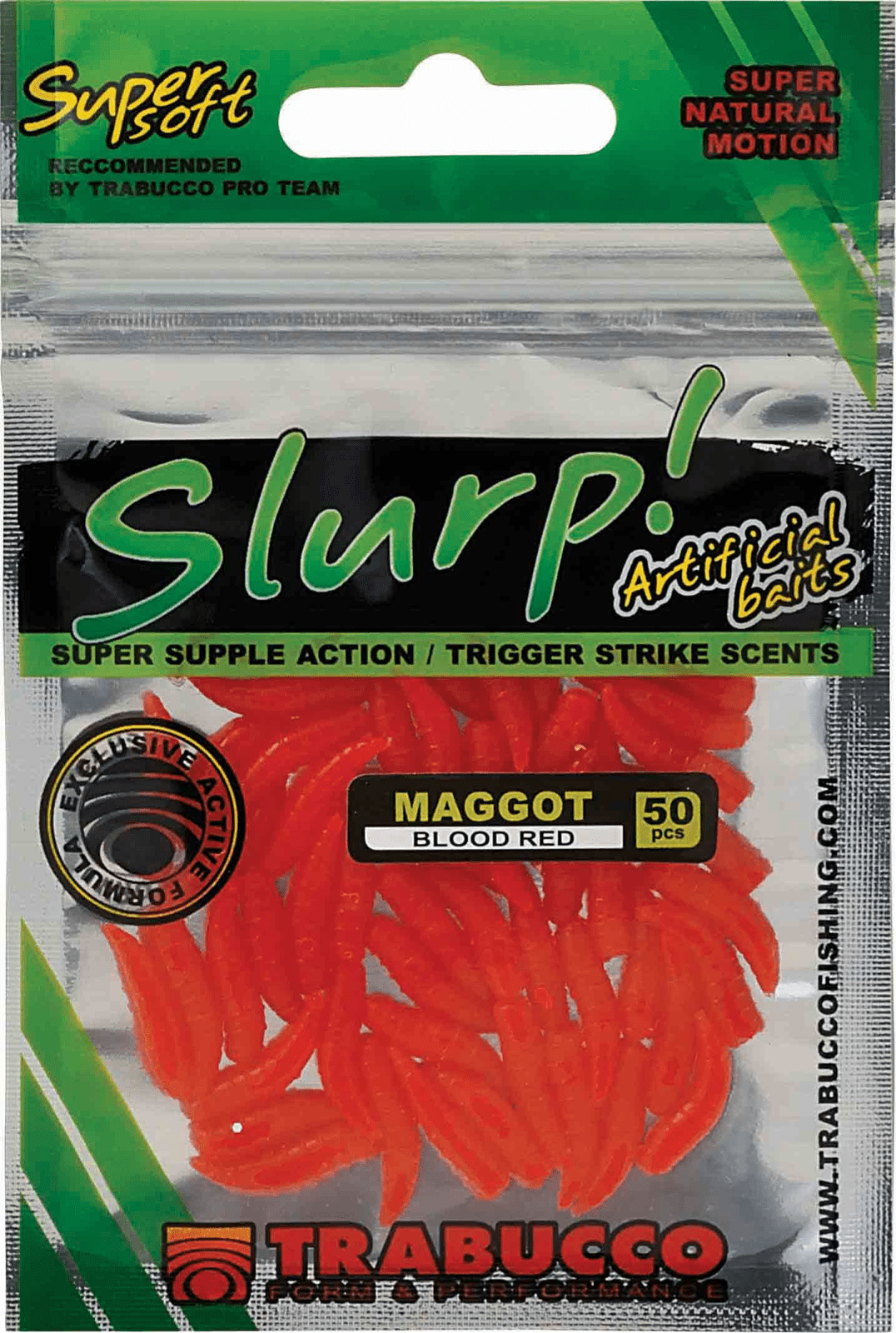 Trabucco slurp bait maggot blood red