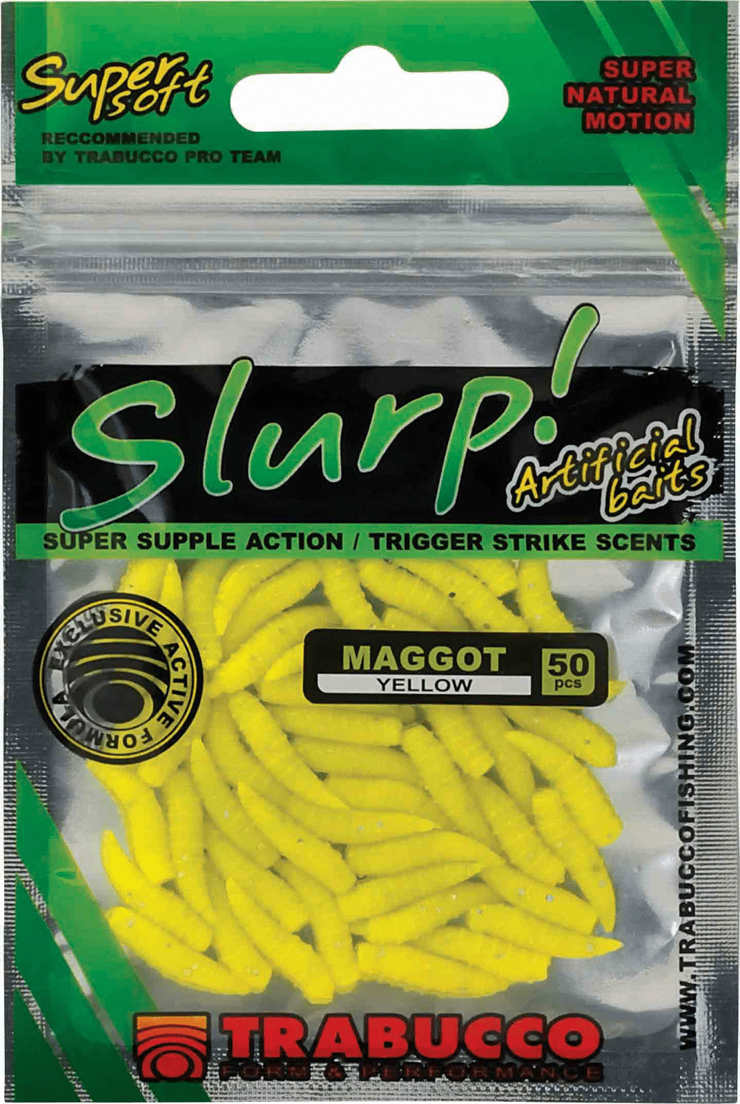 Trabucco slurp bait maggot yellow
