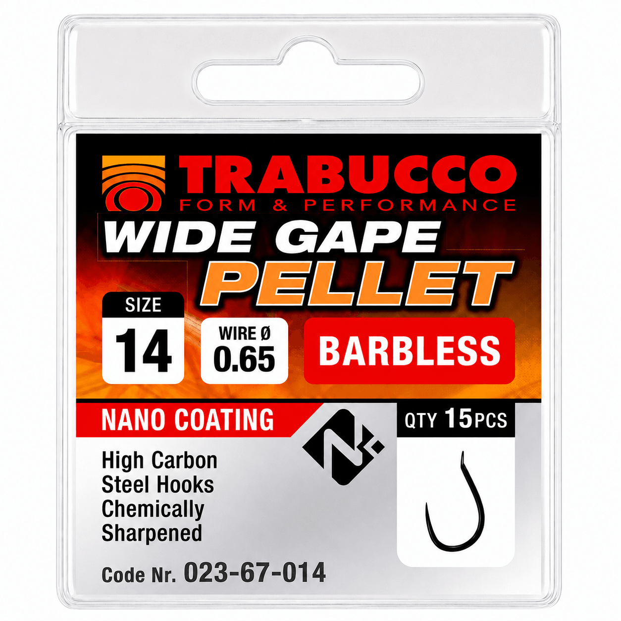 trabucco-wide-gape-pellet-barbless-size-14