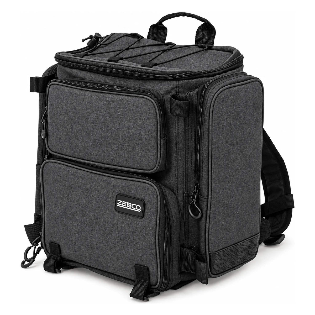 Zebco Trophy Rucksack and Box 23L visrugzak met twee voorvakken, zijvak en draaglus