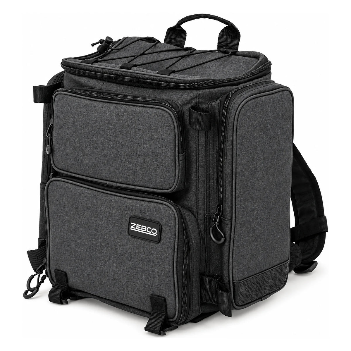 Zebco Trophy Rucksack and Box 23L visrugzak met twee voorvakken, zijvak en draaglus