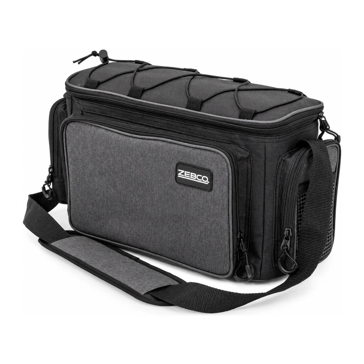 Zebco Trophy System Carryall Two Box Medium 12,5L draagtas met voorvak, zijvak en schouderriem
