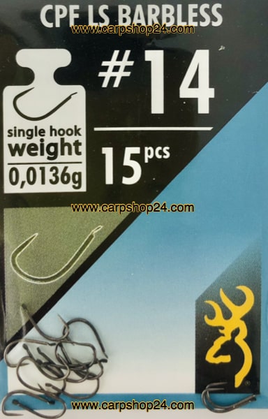 Browning Sphere CPF LS Barbless Haak Weerhaakloos Met Bled 14 4612014