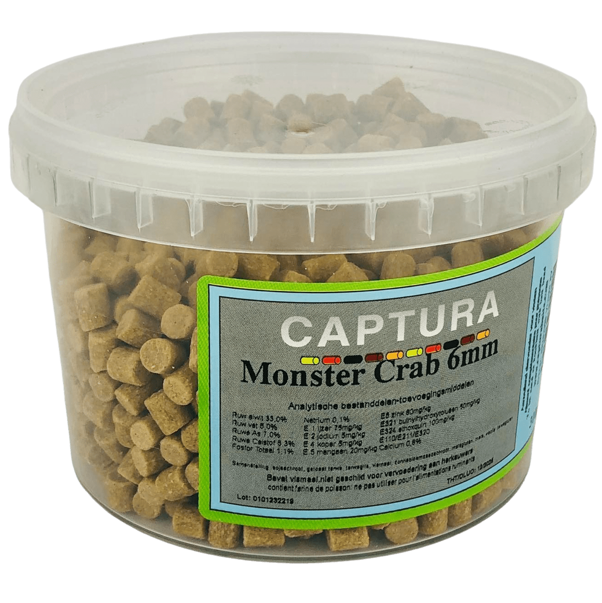 captura baits flavoured pellets monster crab 300g 6mm