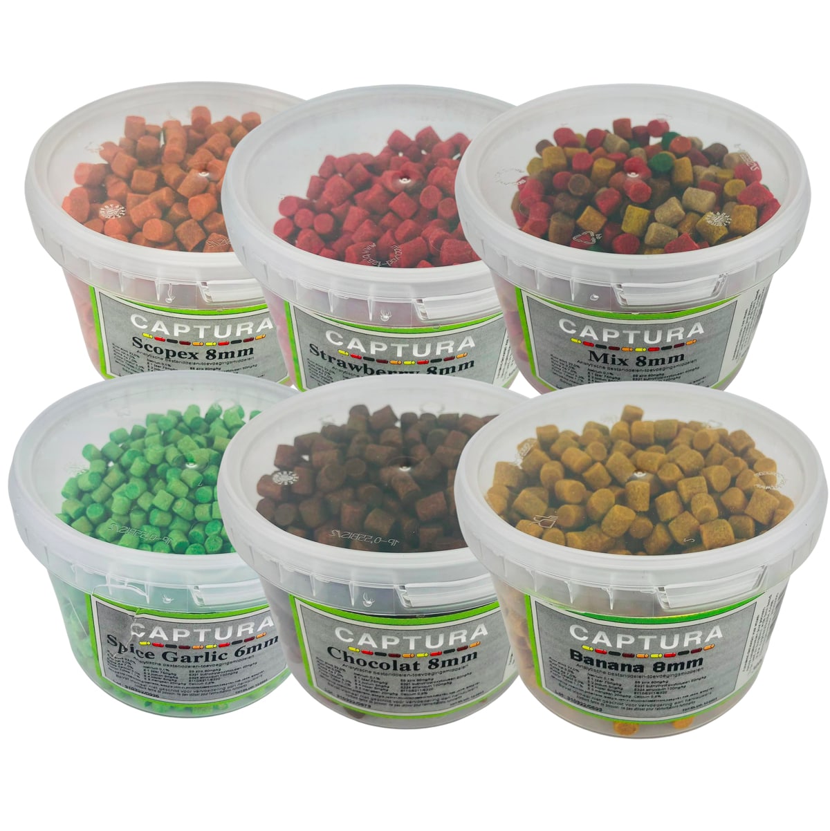 captura flavoured pellets 300g bait band