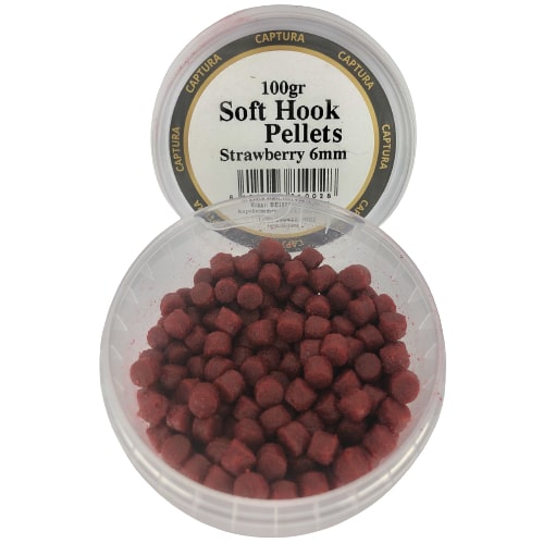 Captura Soft hook pellets strawberry 6mm