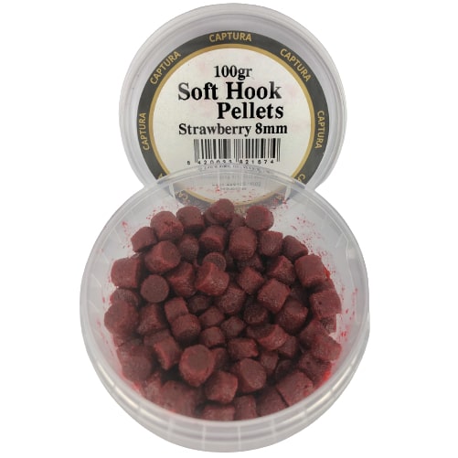 Captura Soft hook pellets strawberry 8mm