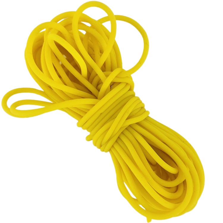 Carpshop24 Volle Elastiek 1.4mm Geel 6m