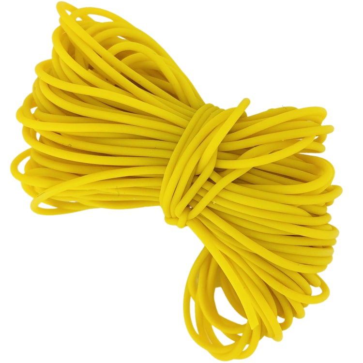 Carpshop24 Volle Elastiek 1.6mm Geel 12m