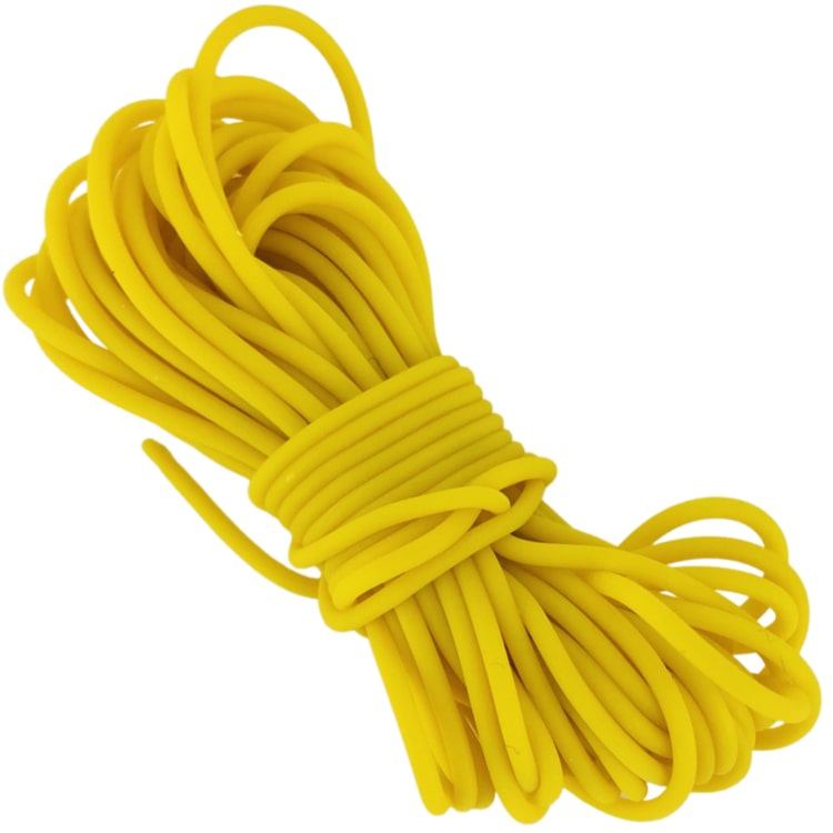 Carpshop24 Volle Elastiek 1.6mm Geel 6m