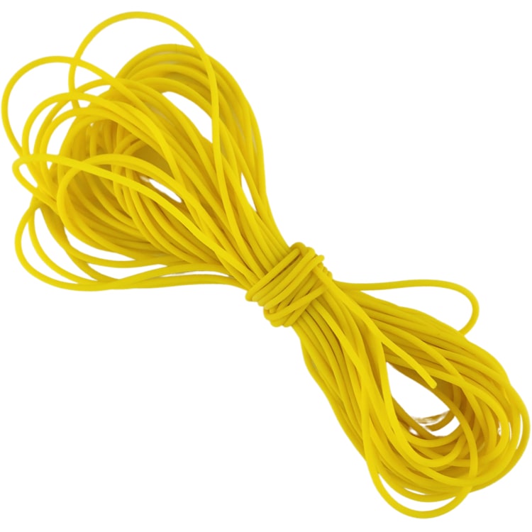 Carpshop24 Volle Elastiek 1mm Geel 6m