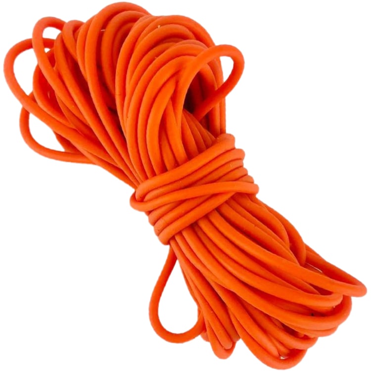 Carpshop24 Volle Elastiek 2mm Oranje 6m