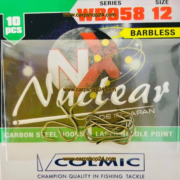 Colmic Nuclear WB958 Hooks Bronze Brons Haak Weerhaakloos Nr AMXA12