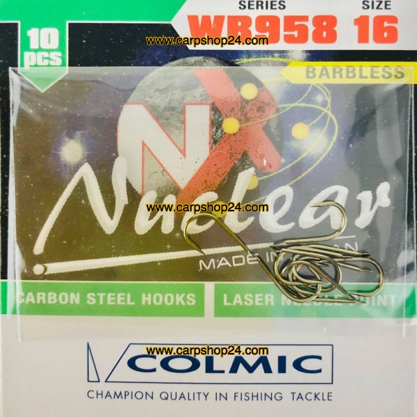 Colmic Nuclear WB958 Hooks Bronze Brons Haak Weerhaakloos Nr AMXA16