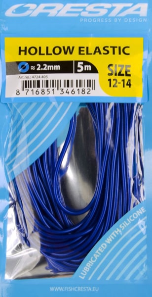 Cresta Hollow Elastic Holle Elastiek 2.2mm Blauw 4724-405