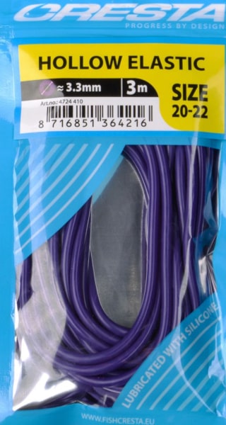 Cresta Hollow Elastic Holle Elastiek 3.3mm Paars 4724-410