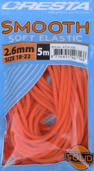 Cresta Smooth Soft Elastic Volle Elastiek Oranje 2.6mm 4724-356