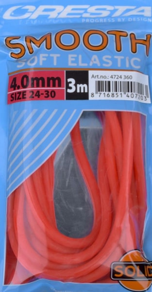 Cresta Smooth Soft Elastic Volle Elastiek Fluo Rood 4mm 4724-360
