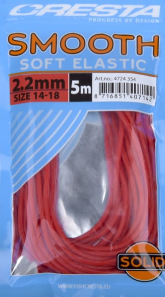 Cresta Smooth Soft Elastic Volle Elastiek Rood 2.2mm 4724-354
