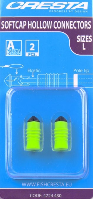 Cresta Soft Cap Hollow Connectors Large Groen 4724-430