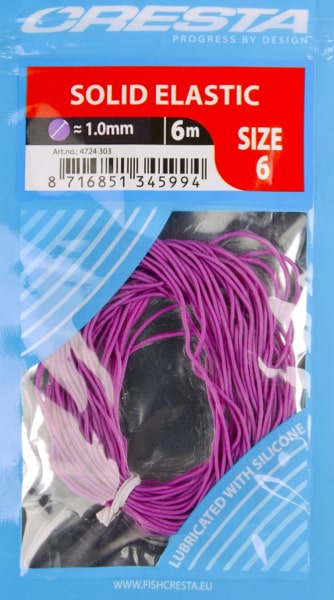 Cresta Solid Elastic Volle Elastiek Paars 1mm 4724-303