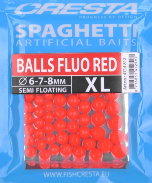 Cresta Spaghetti Balls XL Fluo Red 4714-812