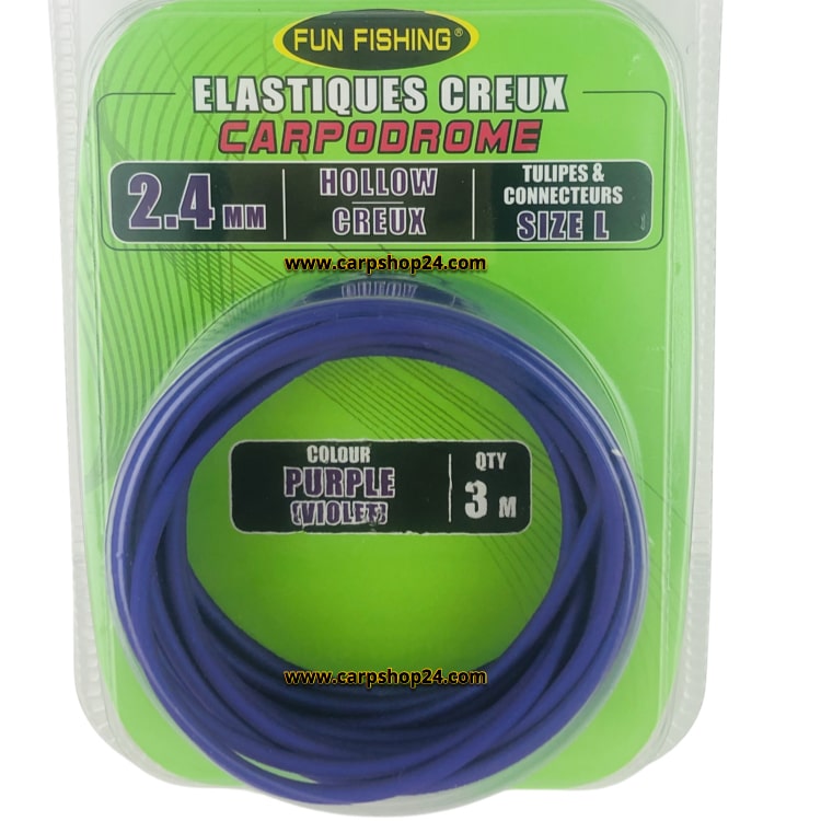 Fun Fishing Elastique Creux Volle Elastiek 2.4mm Purple M 44521424