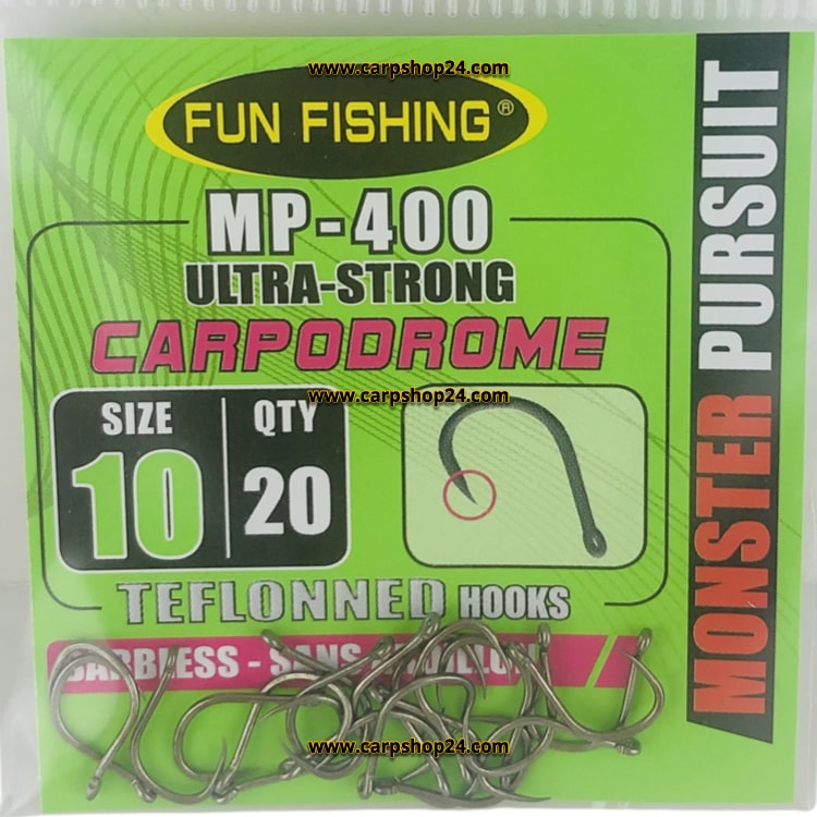 Fun Fishing MP 400 Haak Oog Weerhaakloos Size 10 44531410