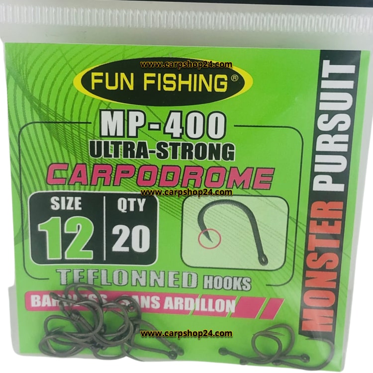 Fun Fishing MP 400 Haak Oog Weerhaakloos Size 12 44531412