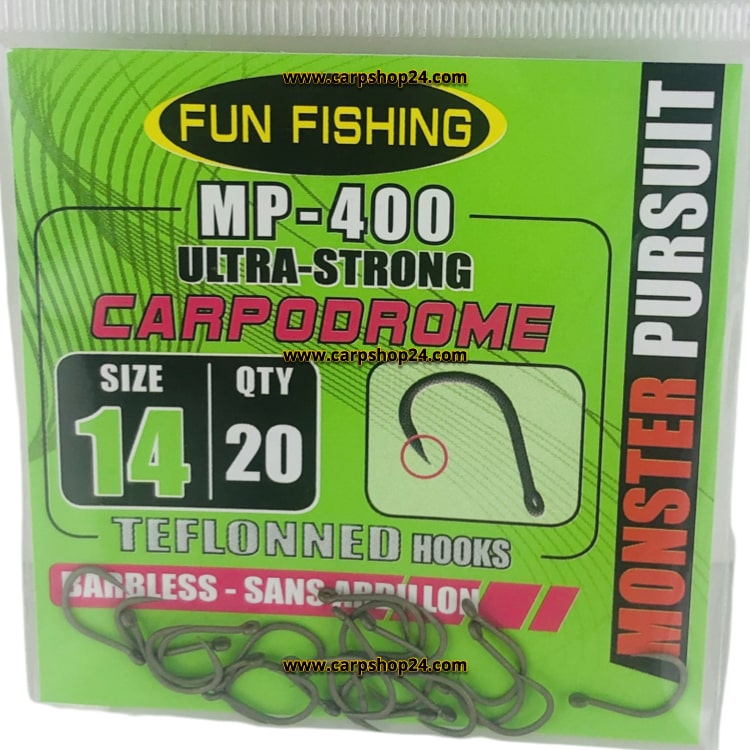 Fun Fishing MP 400 Haak Oog Weerhaakloos Size 14 44531414