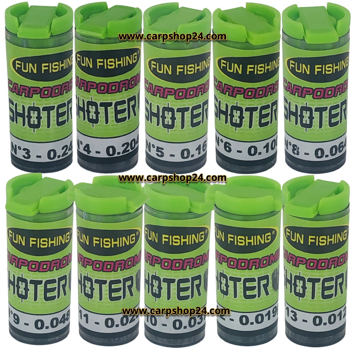 Fun Fishing Plombs Shoter Vierkant Lood Refills
