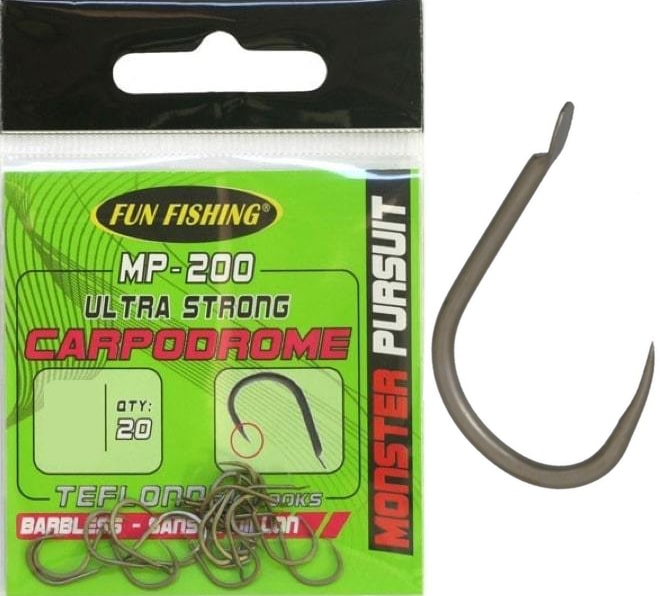 Funfishing MP200 Barbless Haken Weerhaakloos Bled