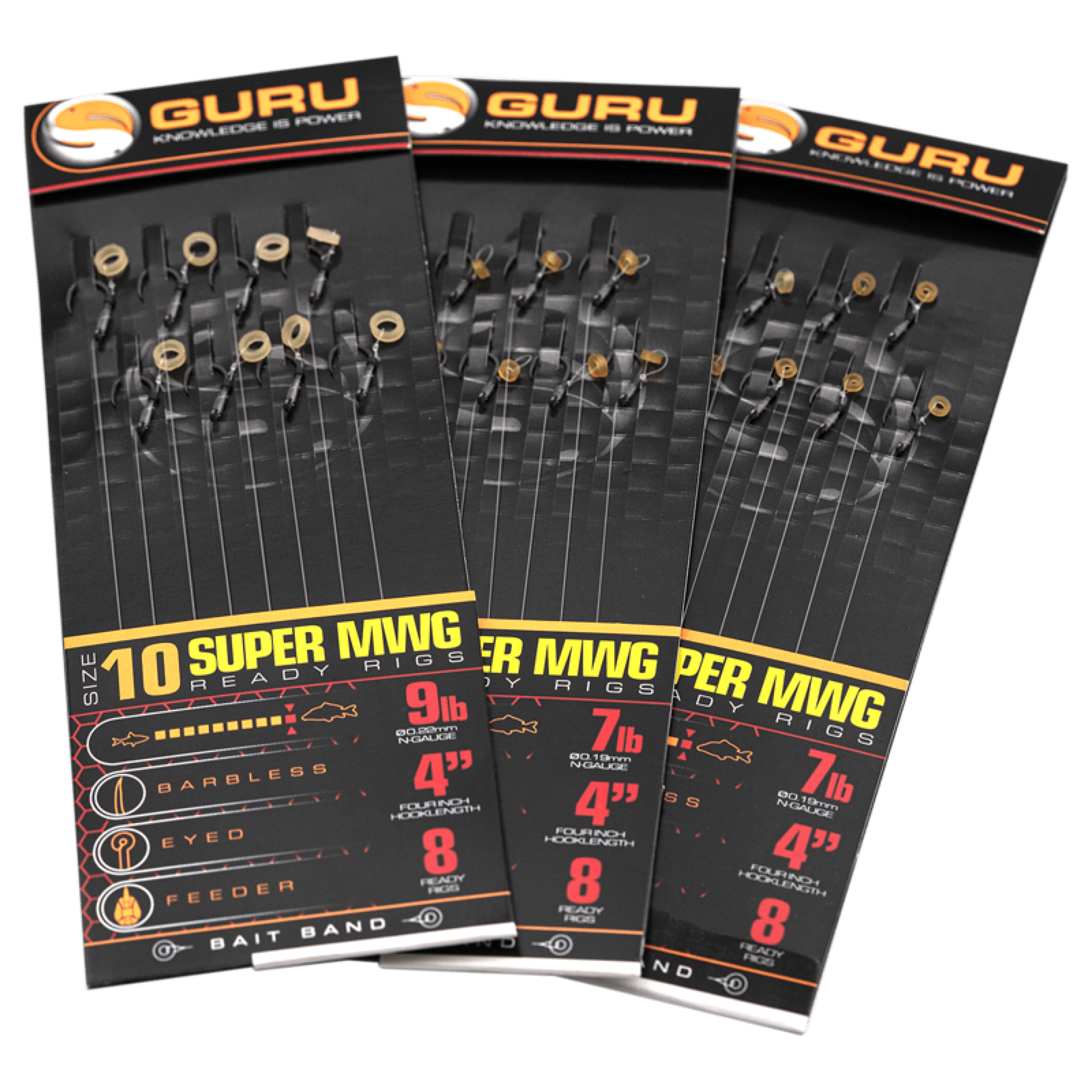 guru Super mwg ready rigs bait band onderlijnen