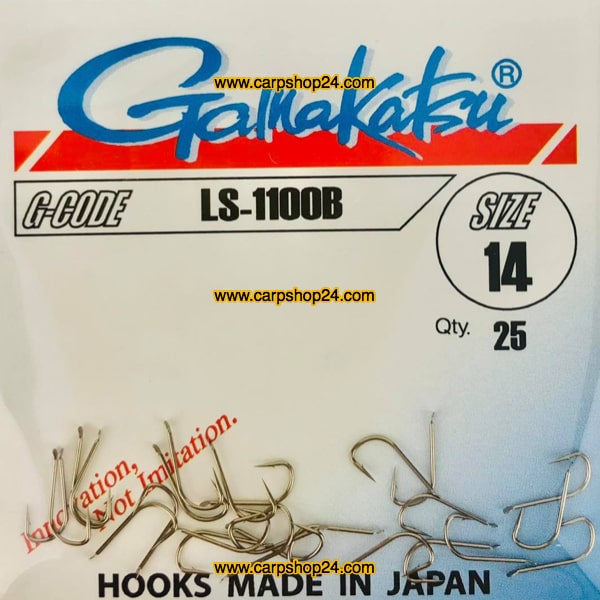 Gamakatsu LS-1100B Bronze Brons Haak Weerhaak Nr 14 146516-1400