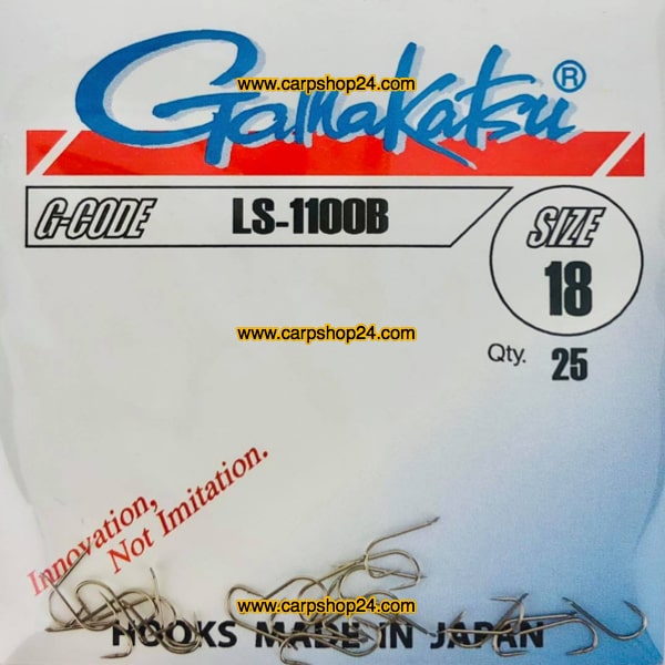 Gamakatsu LS-1100B Bronze Brons Haak Weerhaak Nr 18 146516-1800