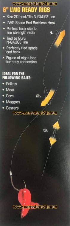 Guru 6" LWG Ready Rig 15cm Onderlijn