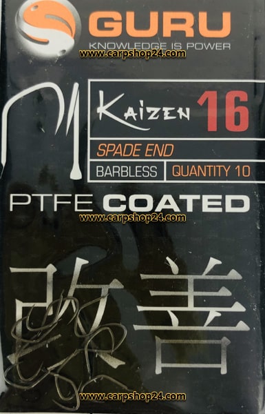 Guru Kaizen Spade End Barbless Weerhaakloos Haak 16 GK16