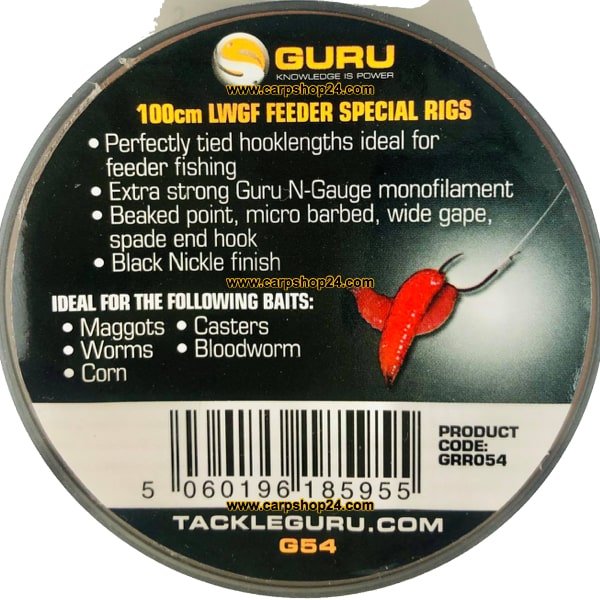 Guru LWGF 100cm Feeder Special Rigs Onderlijnen