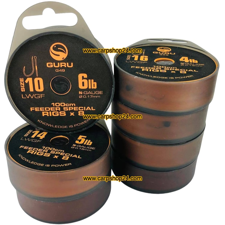 Guru LWGF 100cm feeder Special Rigs Onderlijnen