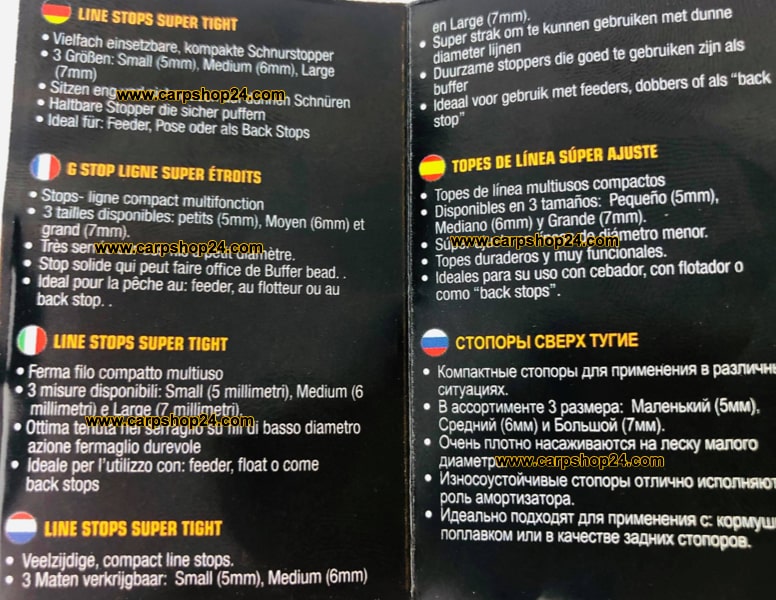 Guru Line Stops Super Tight