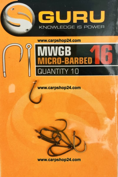 Guru MWGB Micro Barbed Weerhaak Eyed Haak 16 GMWB16
