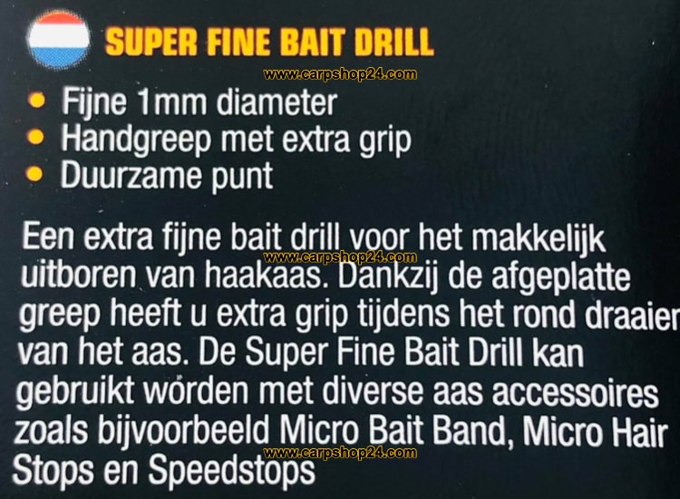 Guru Super Fine Bait Drill Boilie Boor GBD