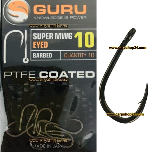 Guru Super MWG Barbed Eyed Weerhaak Oog Haak 10 GSMWB10
